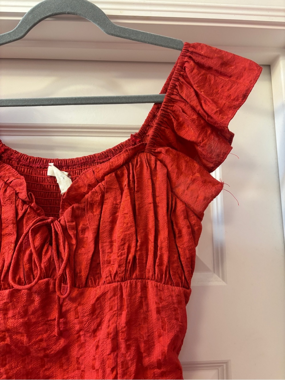 Red Boutique Ruffle Mini Dress - Picture 2 of 5